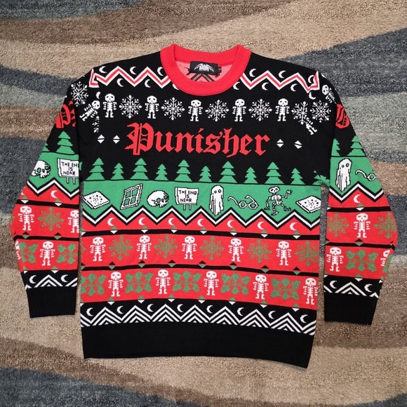 Tops - Phoebe Bridgers Limited 1/1000 Punisher Christmas Sweater